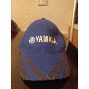 Yamaha Racing Cap Hat Blue Stripe Strap Hat